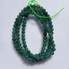 タイムセール　ミャンマー産　高品質 翡翠　ネックレス　連材　5mm　天然石