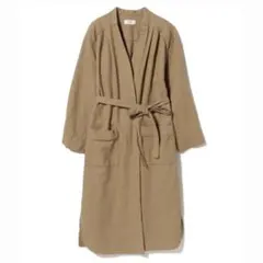 【BEAMS HEART】コットンノーカラーガウンコート［定価¥9,790］