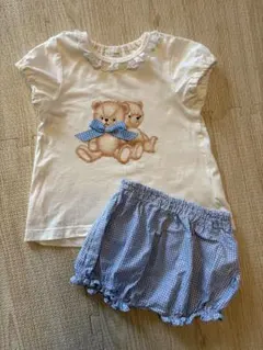 キッズズー　くま　上下2点セット　90サイズ