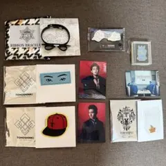 東方神起 グッズ まとめ売り ピンバッジ ワッペン ブレスレット シューズアクセ