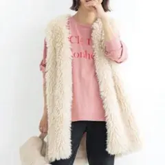 coca コカ　ファーベスト　ベージュ