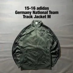 アディダス サッカードイツ代表 刺繍ロゴ エンブレム トラックジャケット　S 90s】サッカードイツ代表 アディダス刺繍トラックジャケット古着