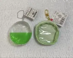 ダイソー　seria 推し活　ポーチ　ガチャ　アクスタ　緑　黄緑　グリーン