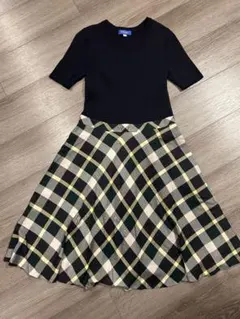 BLUE LABEL チェック柄ワンピ 36