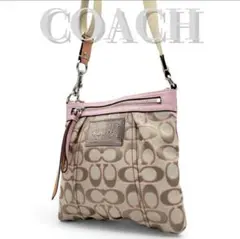 COACH コーチ ポピー ショルダーバッグ シグネチャー 斜め掛け サコッシュ