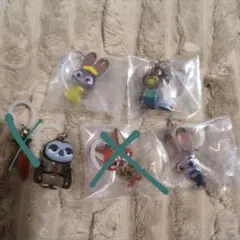 ズートピア2&初期　めじるしアクセサリー4点セット