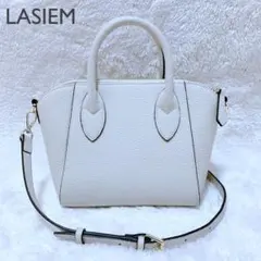 未使用品♪ LASIEM レザー2way ショルダーバッグ Sサイズ アイボリー
