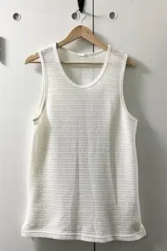 m*a様 メッシュテクスチャータンクトップ Mサイズ ナチュラル / GU