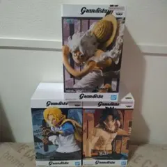 ワンピースGrandista エース＆ルフィ ギア5ーⅡ＆サボ セット