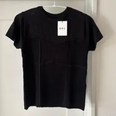 GRL 半袖 ニット ブラック 新品