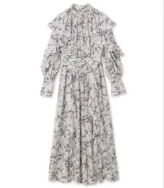 スナイデル　プリントフリルワンピース