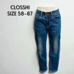 CLOSSHI クロッシー しまむら クロップドスキニーデニム 美品【40】