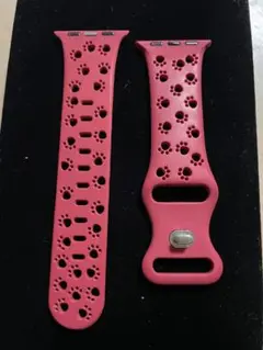 アップルウォッチ用　足跡デザイン ラバーベルト