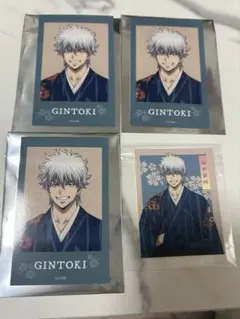 銀魂 吉原大炎上 池袋LOFT ミニフォト 銀時　３枚，特典ステッカー付