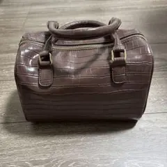 mystic ミスティック ブラウン クロコダイル風 ボストンバック