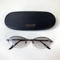 当時定価3.5万位廃番 LANVINオーバル調 メガネ VINTAGE ランバン 