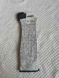 collegien グレー リブソックス　EU45/47