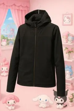 新品タグ付きHK WORKS ATHLE撥水ストレッチブラックパーカー／管A9