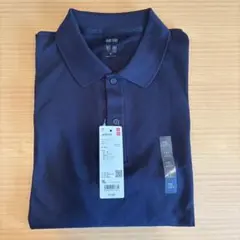 UNIQLO エアリズム コットン カノコ ポロシャツ XLサイズ　ネイビー