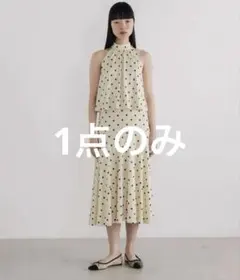 エステラケー新品⭐️ネックチェーンアコーディオンプリーツドレス 