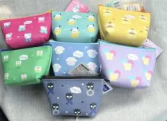 セリア　サンリオ　ミニポーチ　舟形　キティ　シナモロール他　計7点