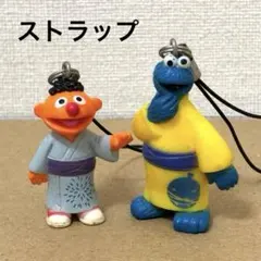 セサミストリート　浴衣フィギュアコレクション　アーニー＆クッキーモンスター