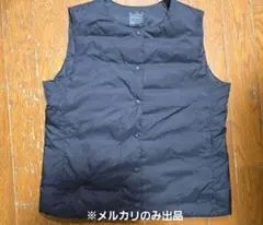 無印良品 2025AW ダウンベスト黒 XLサイズ