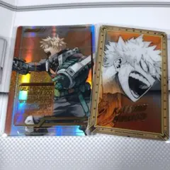 【新品未使用】ヒロアカ 原画展 箔押しクリアカード 特典コレクションカード 爆豪