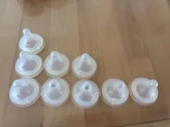 母乳実感 哺乳瓶用乳首 透明 9個セットSS S M L LL
