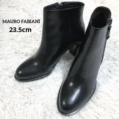 【極美品】MAURO FABIANI ショートブーツ サイドジップ レザー 本革