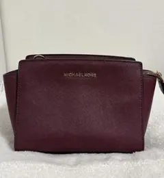 MICHAEL KORS バーガンディ ポーチ