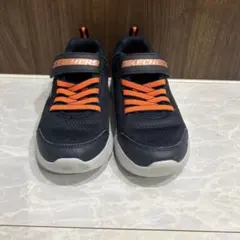 SKECHERS ネイビー オレンジ スニーカー