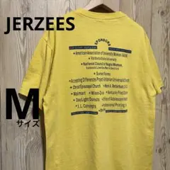 JERZEES ジャージーズ バックプリント イエロー 黄色 Mサイズ