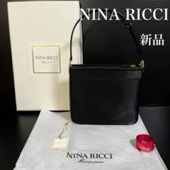 NINA RICCI ニナリッチ ハンドバッグ ブラック ゴールド金具 箱付き