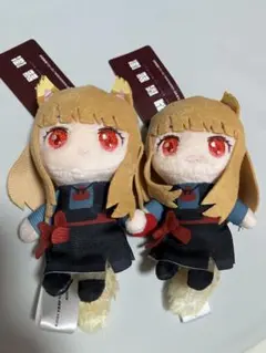 【2種セット】　狼と香辛料　マスコットぬいぐるみ　ホロ①のサムネイル