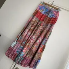 ロングフレアスカート チャイハネ　アミナコレクション アジアンのサムネイル
