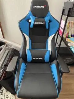 AKRACING ゲーミングチェア ブラック/ブルー
