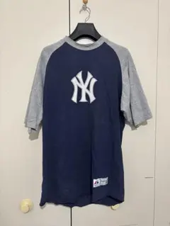 ヤンキースマジェスティックラグランTシャツカットソー