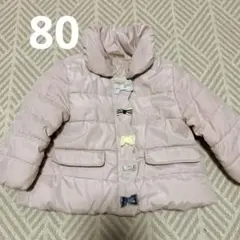 プティマイン　中綿リボンジャケット　80