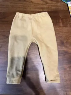 ユニクロ　フリースレギンス　80 ベージュ