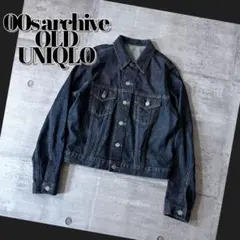 90-00s OLD UNIQLO デニムジャケット y2k 短丈 シティ