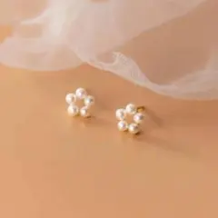 X823 ピアス レディース ゴールド k18 S925 パール プレゼント