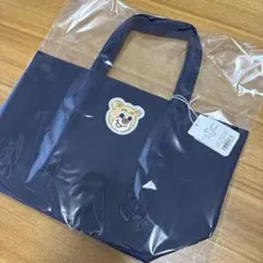 オールドテディ　ワッペントートバッグ　ネイビー　小のサムネイル