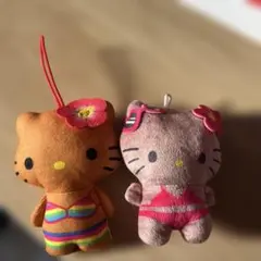ハローキティ 日焼け 2体セット