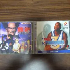 PS「鉄拳2」「NBA パワーダンカーズ3」2枚セット