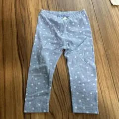 水色ドット柄パンツ サイズ80 ユニクロ　UNIQLO レギンス　ブルー