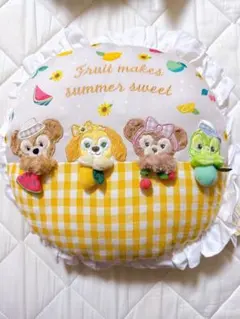 ディズニーシー　25周年　ダッフィーフレンズ クッション テイスティーサマー