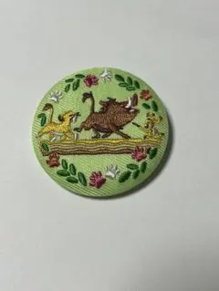 ディズニー ライオンキング 刺繍缶バッジ