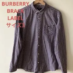 BURBERRY BLACK LABEL チェック柄 長袖シャツ Lのサムネイル