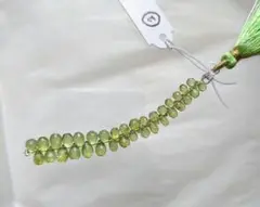 New❗️② ペリドット ファセットドロップ